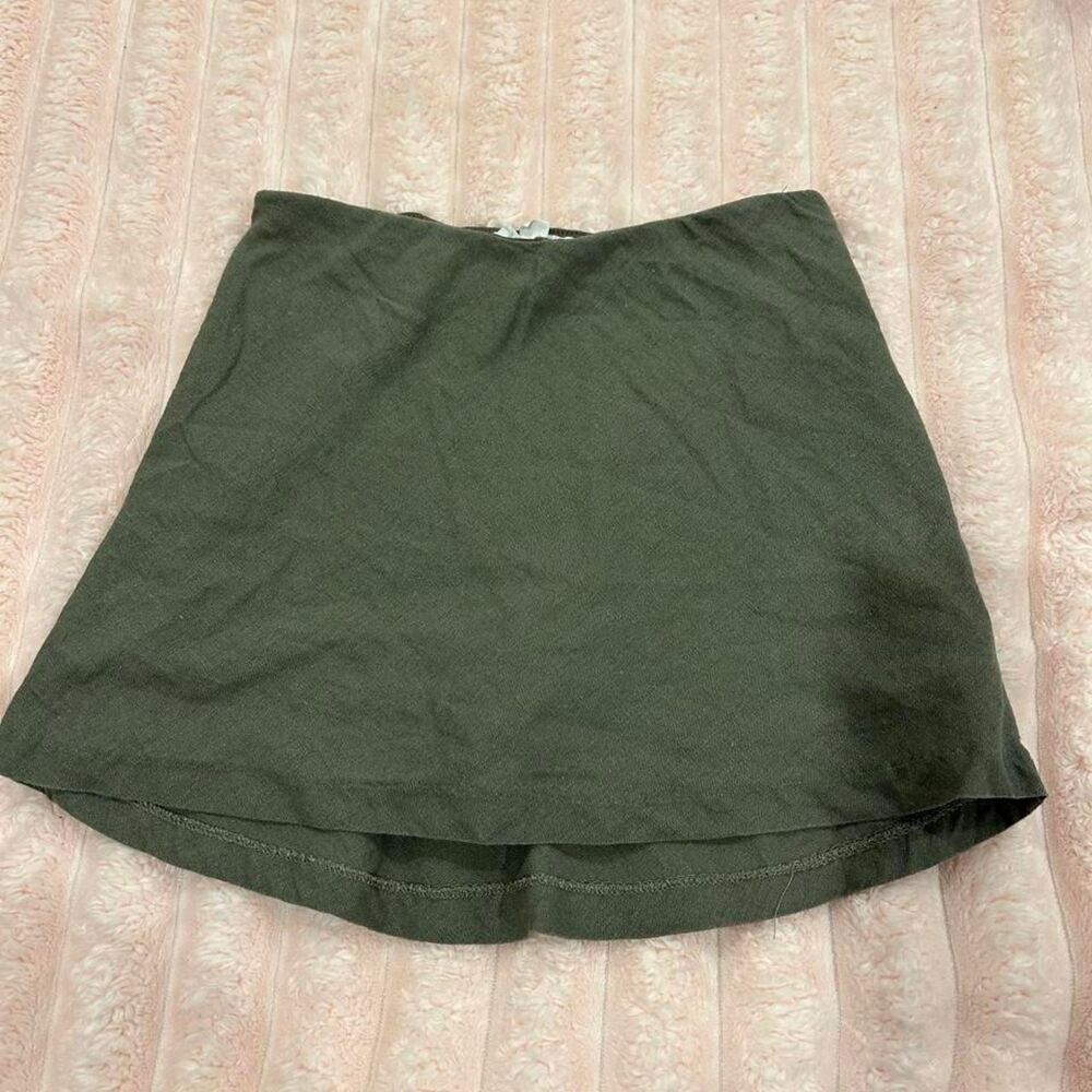 Garage Women's Khaki and Green Skirt - Picture 2 of 4